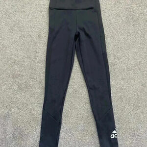 Adidas Black/White Aeroready Tights/Leggings